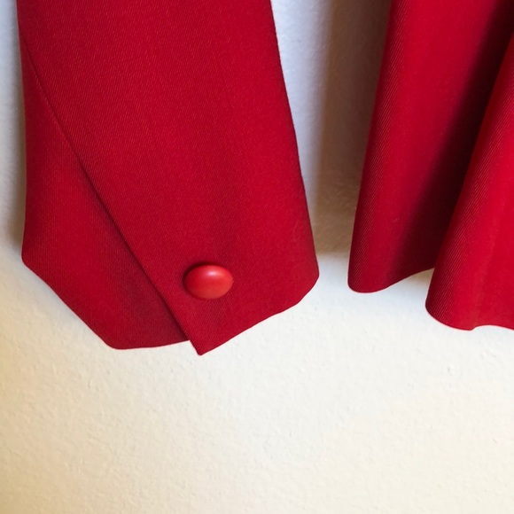 Women's Saville Red 100% Wool Blazer - Picture 6 of 16